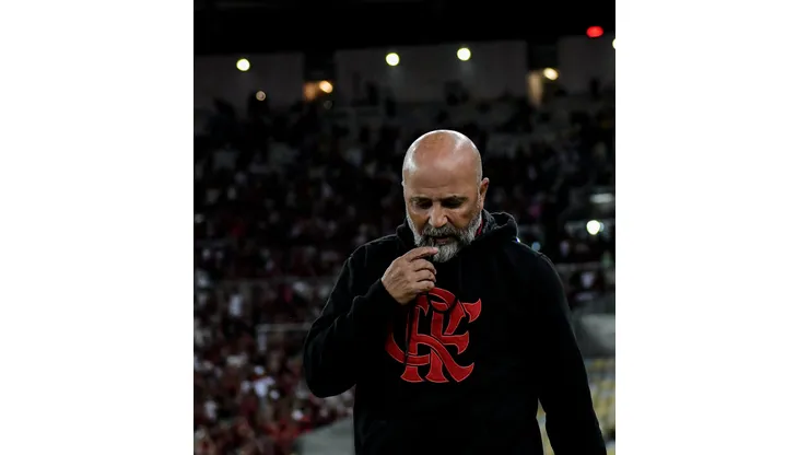 RJ - RIO DE JANEIRO - 11/06/2023 - BRASILEIRO A 2023, FLAMENGO X GREMIO - Jorge Sampaoli tecnico do Flamengo durante partida contra o Gremio no estadio Maracana pelo campeonato BRASILEIRO A 2023. Foto: Thiago Ribeiro/AGIF