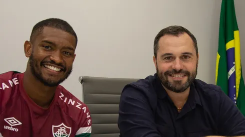 Marlon é anunciado no Flu- Fotos: Marcelo Gonçalves/FFC