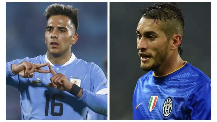 Fotos: Getty Images - Zalazar e Pereyra gostaram da comoção da torcida do Peixe e podem chegar para 2º semestre