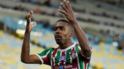 Foto: Thiago Ribeiro/AGIF - Matheus Alessandro, jogador do Fluminense, lamenta chance perdida durante partida contra o Defensor no estadio Maracana pelo campeonato Copa Sul-Americana 2018.