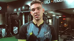Foto: Reprodução do vídeo do YouTube do Vovô - Atacante Guilherme Bissoli, recém-anunciado pelo Ceará no final de junho