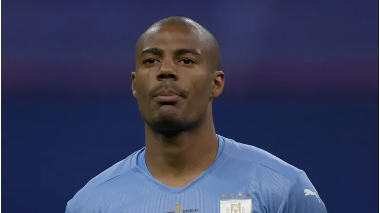 BRASILIA, BRAZIL - JUNE 18: Nicolas De La Cruz of Uruguay looks on prior to a group A match between Argentina and Chile as part of Conmebol Copa America Brazil 2021 at Mane Garrincha Stadium on June 18, 2021 in Brasilia, Brazil. (Photo by Pedro Vilela/Getty Images)