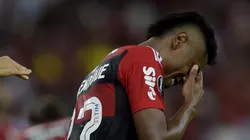 RJ - RIO DE JANEIRO - 28/06/2023 - LIBERTADORES 2023, FLAMENGO X AUCAS - Bruno Henrique jogador do Flamengo comemora seu gol durante partida contra o Aucas no estadio Maracana pelo campeonato Libertadores 2023. Foto: Alexandre Loureiro/AGIF