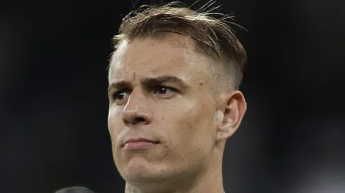 SAO PAULO, BRAZIL - APRIL 19: Roger Guedes of Corinthians looks on before the Copa CONMEBOL Libertadores 2023 group E match between Corinthians and Argentinos Juniors at Arena Corinthians on April 19, 2023 in Sao Paulo, Brazil. (Photo by Miguel Schincariol/Getty Images)