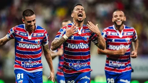 Foto: Reprodução Fortaleza/ Thiago Gadelha - O meia Pikachu salva o Leão com gol aos 38 minutos do segundo tempo