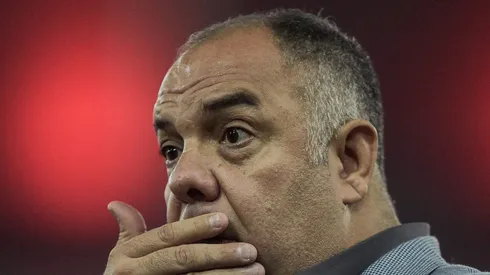 Marcos Braz, dirigente do Flamengo, durante partida contra o Fluminense no Maracanã pelo Carioca 2022. Foto: Thiago Ribeiro/AGIF