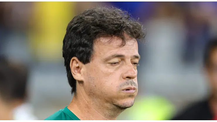 Fernando Diniz, técnico do Fluminense, durante partida contra o Cruzeiro no Mineirão pelo Brasileirão Foto: Gilson Junio/AGIF
