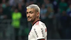 Arrascaeta em ação contra o Palmeiras, em 2022