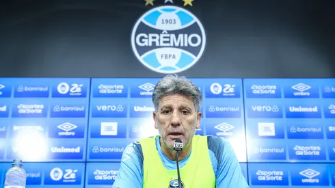 Renato Portallupi, técnico do Grêmio, em coletiva no CT Luiz Carvalho. Foto: Flickr Oficial Grêmio/Lucas Uebel