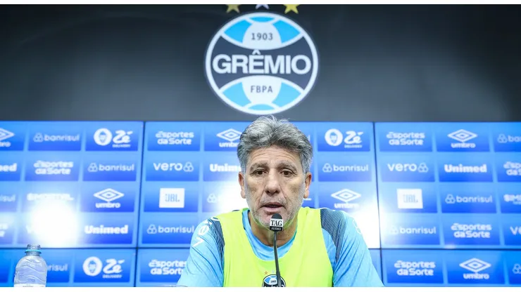 Renato Portallupi, técnico do Grêmio, em coletiva no CT Luiz Carvalho. Foto: Flickr Oficial Grêmio/Lucas Uebel
