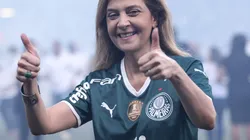 SP - Sao Paulo - 03/04/2022 - PAULISTA 2022 FINAL, PALMEIRAS X SAO PAULO - Leila Pereira presidente do Palmeiras comemora titulo de campeao durante cerimonia de premiacao apos vitoria contra o Sao Paulo em partida no estadio Arena Allianz Parque pela decisao do campeonato Paulista 2022. Foto: Ettore Chiereguini/AGIF