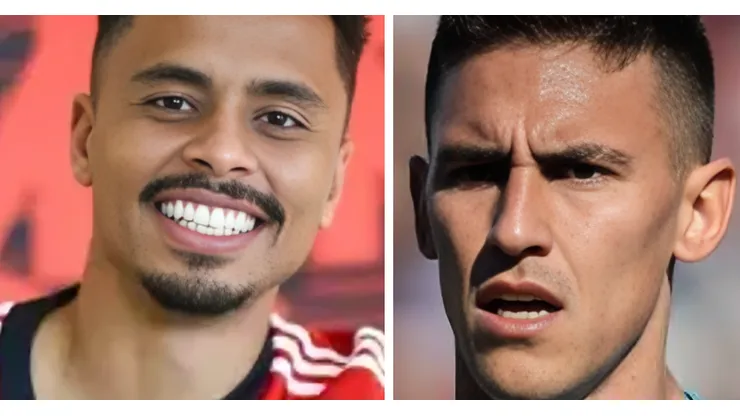 Fotos: Divulgação/Flamengo e Reprodução/Racing - Allan e Rojas são reforços de Flamengo e Corinthians