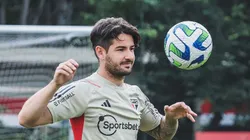 Foto: Divulgação / São Paulo F.C - Pato durante treinamento do SPFC