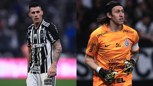 Foto: Ettore Chiereguini/AGIF- Pavon pelo Atlético-MG. Foto: Ettore Chiereguini/AGIF- Cássio pelo Corinthians