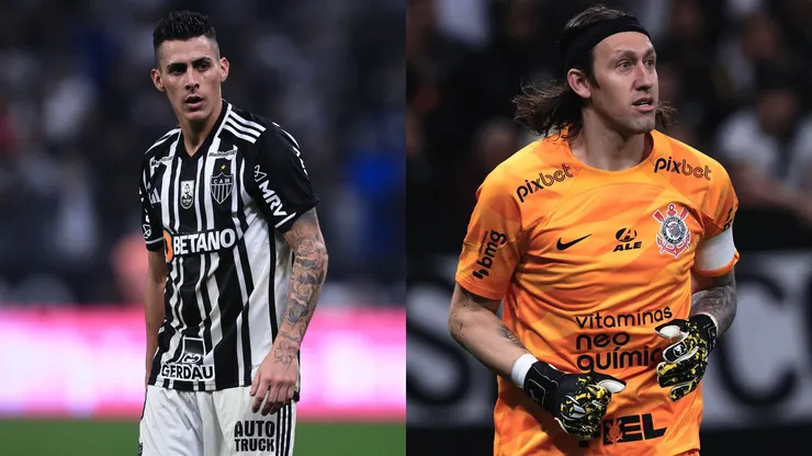 Foto: Ettore Chiereguini/AGIF- Pavon pelo Atlético-MG. Foto: Ettore Chiereguini/AGIF- Cássio pelo Corinthians