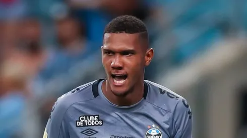 RS - FUTEBOL/GAUCHAO 2023 /GREMIO X YPIRANGA - ESPORTES - Lance da partida entre Gremio e Ypiranga disputada na tarde deste sabado, na Arena do Gremio, valida segunda partida da Semifinal do Campeonato Gaucho 2023. FOTO: LUCAS UEBEL/GREMIO FBPA