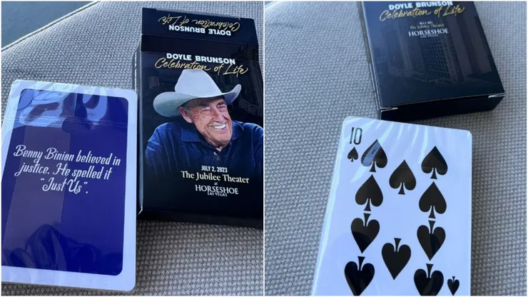 Baralho diferente homenageia Doyle Brunson (Foto: Reprodução "Poker.org")