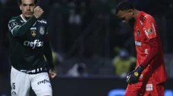 SP - Sao Paulo - 10/08/2022 - LIBERTADORES 2022, PALMEIRAS X ATLETICO-MG - Gustavo Gomez jogador do Palmeiras comemora gol marcado de penalti em decisao durante partida contra o Atletico-MG no estadio Arena Allianz Parque pelo campeonato Copa Libertadores 2022. Foto: Ettore Chiereguini/AGIF