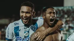 Foto: Reprodução das Redes Socias do Paysandu - Jogadores do Papão comemoram gol