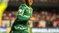 Endrick, do Palmeiras, comemora gol contra São Paulo no Morumbi Foto: Mariana Kasten/AGIF