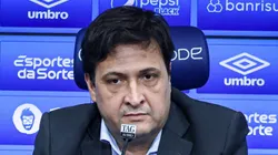 RS - PORTO ALEGRE - 29/06/2023 - GREMIO, COLETIVA DO PRESIDENTE ALBERTO GUERRA - Alberto Guerra presidente do Gremio durante em coletiva de imprensa realizada no CT Luiz Carvalho. Foto: Maxi Franzoi/AGIF