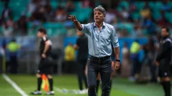 Renato Portallupi, técnico do Grêmio, a beira do campo na partida contra o Bahia pela Copa do Brasil. Foto: Reprodução Flickr Grêmio/ Lucas Uebel