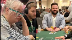 A oponente de Vitor Dzivieleveski na WSOP (Foto: Reprodução Instagram oficial Vitor Dzivieleveski @vitinhodzi)