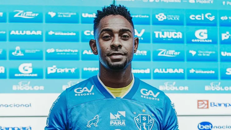 Foto: Reprodução das Redes Sociais do Paysandu - O zagueiro Wellington Carvalho foi oficialmente apresentado com a camisa do Papão