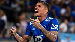 Foto: Alessandra Torres/AGIF - Edu, jogador do Cruzeiro, comemora seu gol durante partida contra o Vasco no estadio Mineirao pelo campeonato Brasileiro B 2022.