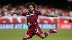 Marcelo (Fluminense em tentativa de chute contra o São Paulo no Morumbi pelo Brasileirão Foto: Reprodução Flickr Oficial Fluminense/Marcelo Gonçalves