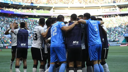 Comemoração do elenco do Botafogo em partida contra o Palmeiras pelo Brasileiro 2023. Foto: Flickr oficial Botafogo/Vítor Silva