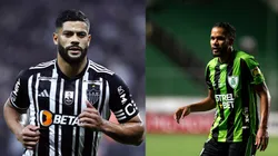 Foto: Marcello Zambrana/AGIF- Hulk pelo Atlético-MG. Foto: Alessandra Torres/AGIF- Everaldo pelo América-MG