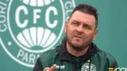 Foto: Reprodução/TV Coxa- Thiago Kosloski assumiu o comando do Coritiba e é o treinador interino