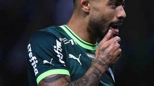 SP - SAO PAULO - 17/05/2023 - COPA DO BRASIL 2023, PALMEIRAS X FORTALEZA - Bruno Tabata jogador do Palmeiras durante partida contra o Fortaleza no estadio Arena Allianz Parque pelo campeonato Copa do Brasil 2023. Foto: Ettore Chiereguini/AGIF