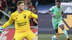 Foto: Robson Mafra/AGIF- Bento pelo Athletico-PR. Foto: Ettore Chiereguini/AGIF- Dudu pelo Palmeiras