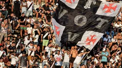 Torcida do Vasco durante partida contra Santos no estádio São Januário pelo campeonato BRASILEIRO A 2023. Foto: Thiago Ribeiro/AGIF