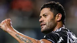 MG - BELO HORIZONTE - 29/04/2023 - BRASILEIRO A 2023, ATLETICO-MG X ATHLETICO-PR - Hulk jogador do Atletico-MG comemora seu gol durante partida contra o Athletico-PR no estadio Independencia pelo campeonato BRASILEIRO A 2023. Foto: Gilson Junio/AGIF