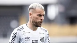 SP - SANTOS - 09/07/2023 - BRASILEIRO A 2023, SANTOS X GOIAS - Lucas Lima jogador do Santos durante partida contra o Goias no estadio Vila Belmiro pelo campeonato Brasileiro A 2023. Foto: Abner Dourado/AGIF