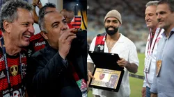 Foto Esq.: Flickr Oficial CR Flamengo/Marcelo Cortes e Foto Dir.: Jorge Rodrigues/AGIF - Marcos Braz vs Gabigol