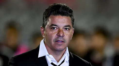 BUENOS AIRES, ARGENTINA - OCTOBER 16: Marcelo Gallardo coach of River Plate looks on after a match between River Plate and Rosario Central as part of Liga Profesional 2022 at Estadio Más Monumental Antonio Vespucio Liberti on October 16, 2022 in Buenos Aires, Argentina. (Photo by Marcelo Endelli/Getty Images)