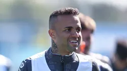 RS - FUTEBOL/ TREINO GREMIO 2023 - ESPORTES - Jogadores do Gremio realizam treino técnico durante a manha desta terça-feira, no CT Luiz Carvalho, na preparação para a partida valida pelo Campeonato Brasileiro 2023. FOTO: LUCAS UEBEL/GREMIO FBPA