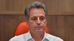 RJ - Rio de Janeiro - 24/02/2019 - Coletiva Presidente do Flamengo Rodolfo Landim - Presidente do Flamengo Rodolfo Landim, concede coletiva neste domingo, no auditorio Rogerio Steinberg, na Gavea, a fim de, responder perguntas sobre a tragedia no Ninho do Urubu. Foto: Thiago Ribeiro/AGIF
