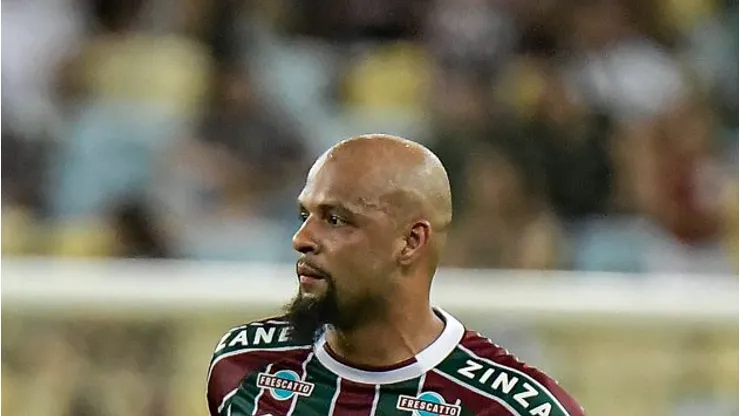 RJ - RIO DE JANEIRO - 19/08/2023 - BRASILEIRO A 2023, FLUMINENSE X AMERICA-MG - Felipe Melo jogador do Fluminense durante partida contra o America-MG no estadio Maracana pelo campeonato Brasileiro A 2023. Foto: Thiago Ribeiro/AGIF