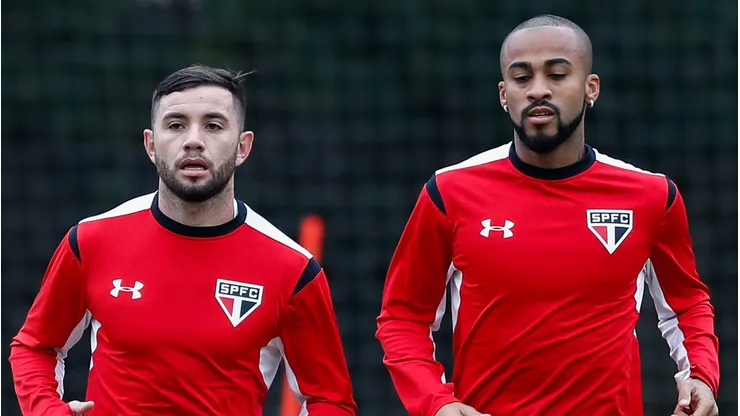 Mena e Wesley em treinamento