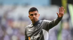 MG - BELO HORIZONTE - 02/07/2023 - BRASILEIRO A 2023, ATLETICO-MG X AMERICA-MG - Battaglia jogador do Atletico-MG durante aquecimento antes da partida contra o America-MG no estadio Mineirao pelo campeonato Brasileiro A 2023. Foto: Gilson Lobo/AGIF