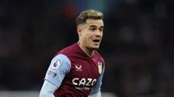 BIRMINGHAM, ENGLAND - FEBRUARY 04: Philippe Coutinho of Villa in action during the Premier League match between Aston Villa and Leicester City at Villa Park on February 04, 2023 in Birmingham, England. (Photo by Richard Heathcote/Getty Images)