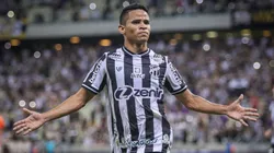 CE - Fortaleza - 03/05/2022 - COPA SUL-AMERICANA 2022, CEARA X DEPORTIVO LA GUAIRA - Erick jogador do Ceara comemora seu gol durante partida contra o Deportivo La Guaira no estadio Arena Castelao pelo campeonato Copa Sul-Americana 2022. Foto: Lucas Emanuel/AGIF