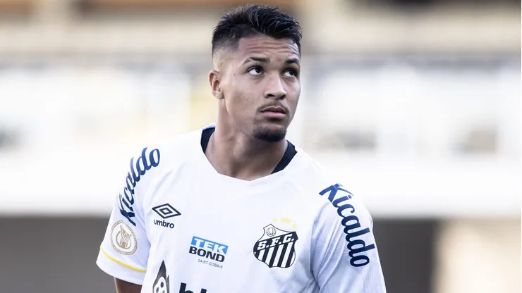 Foto: Abner Dourado/AGIF - Marcos Leonardo é a esperança de gols do Santos