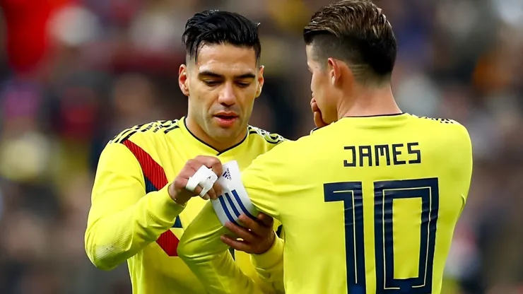 Falcão Garcia e James Rodríguez jogaram juntos de Moreno, alvo do Santos, na seleção da Colômbia