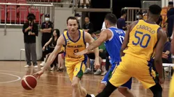 Brasil enfrentando a Itália em amistoso. Foto: CBB